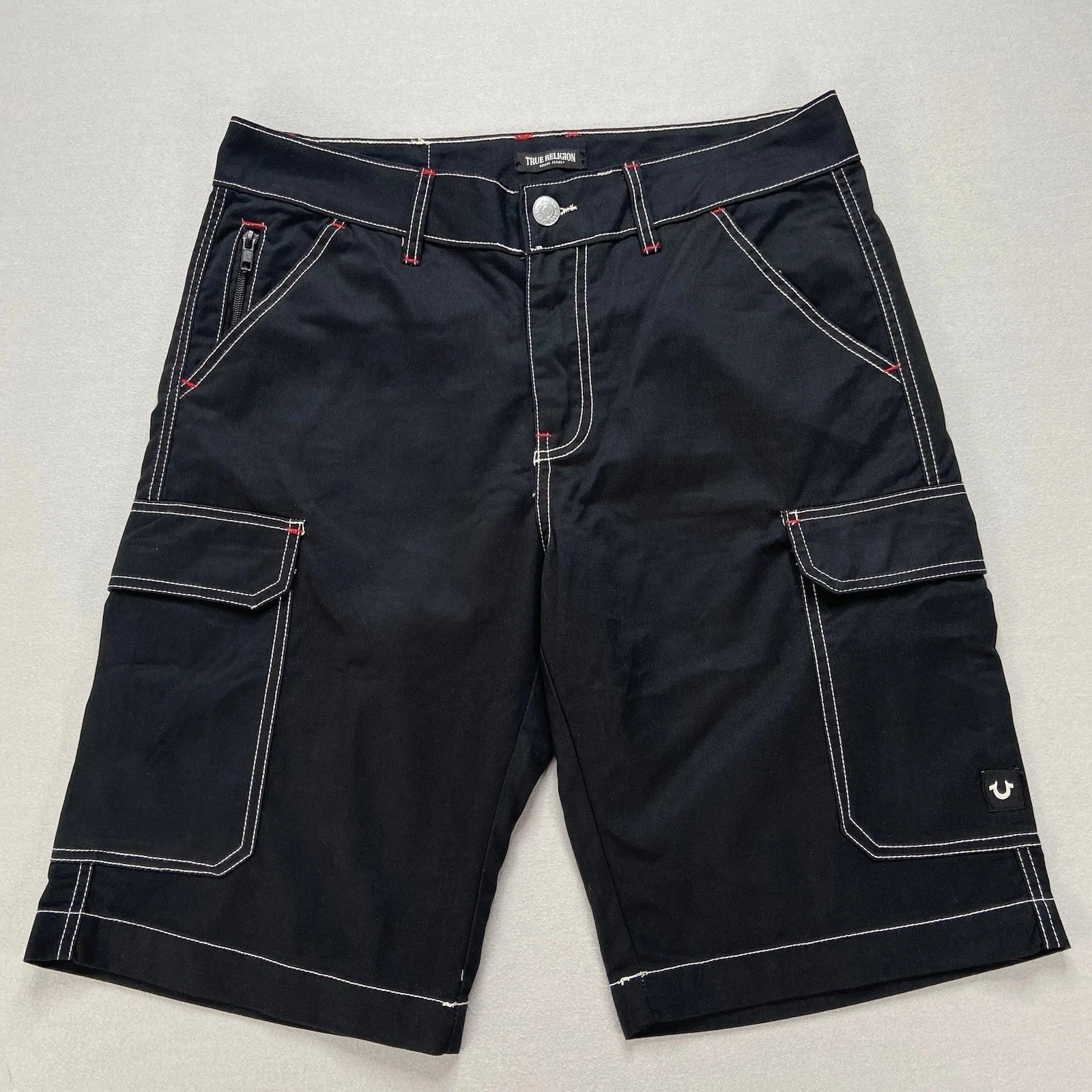 108056R7 True Religion Mens Cargo Shorts Relaxed Baggy Fit Horshoe Black Sz Vary
Opens in a new wind