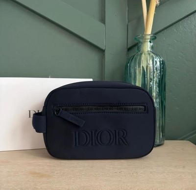Christian Dior Navy Blue Trousse Pouch/Cosmetic Bag – 8”x6” - Gift