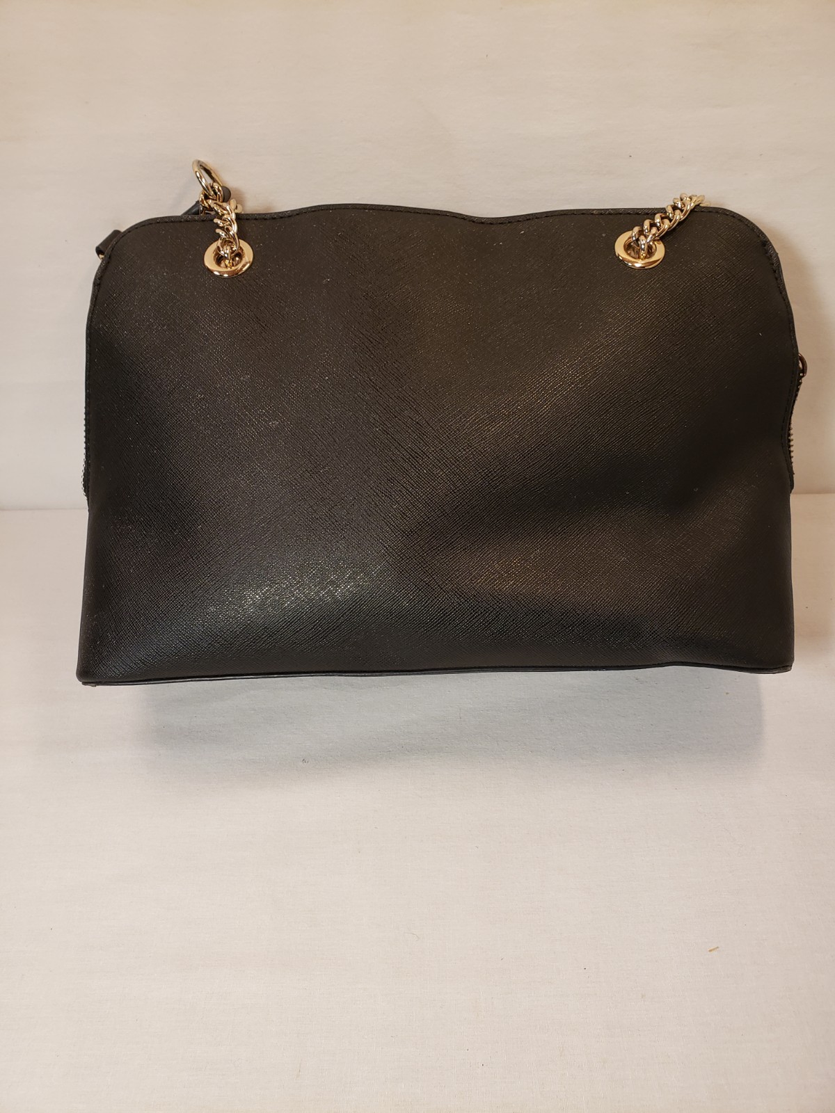 NWT DKNY Maddison Medium TZ Satchel in Black Leather Authentic . RARE! image 4