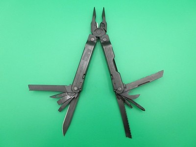 Leatherman Super Tool 300 Black Oxide Folding Multi Tool Knife Saw #60A