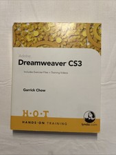 Hands-On Training Adobe Dreamweaver Cs3 by Garrick Chow 2008, CD-ROM Paperback