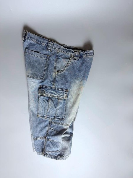 Men American Vintage Cargo Shorts Navy 34 / L / 50