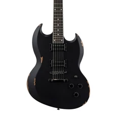 ESP LTD Volsung Lars Fredriksen Signature E/G, Ebony FB, Distressed Black Satin