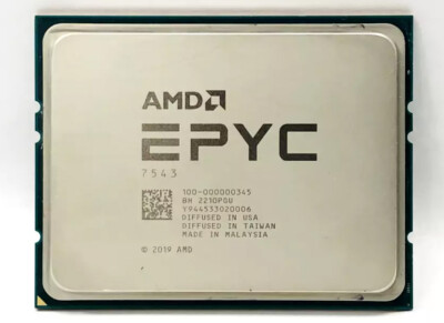 AMD EPYC 7543 Milan 2.8GHz 32 core 64 thread L3 cache 225W Zen3 CPU processor