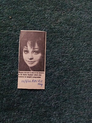 Ot18 Ephemera 1966 Bild Maggie Lorraine Ballett Rambert 