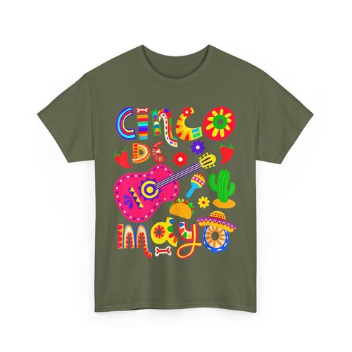 5 T-Shirt De Mayo, Cinco De Mayo Mexican Fiesta Maglietta Messicana - Foto 6 di 8
