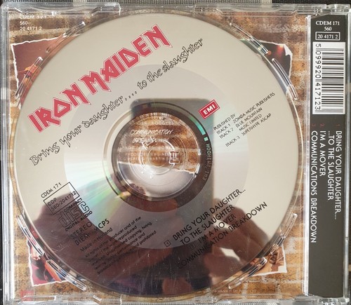Iron Maiden - Bring Your Daughter To The Slaughter (1990) CD First Press EMI Rec - Imagen 3 de 3