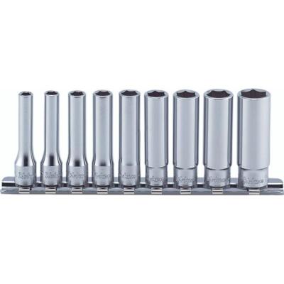 Ko-ken RS2305A/9 Hex 1/4''Sq. Dr. 12 Point Socket Set 3/16-1/2 Inch 9 Pcs