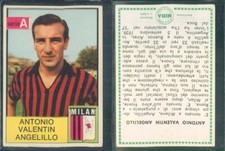 R@R@ FIGURINA CALCIATORI AIM 1965/66*MILAN, ANGELILLO -NEW,NEWSSTAND,PERFECT