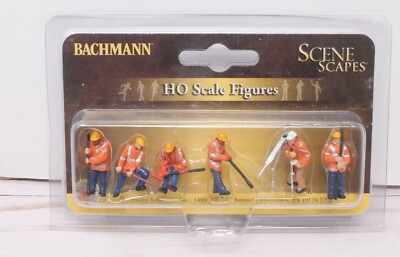 Bachmann Scene Scapes Mini-Figures 33121, Highway Maintenance Crew, HO Scale