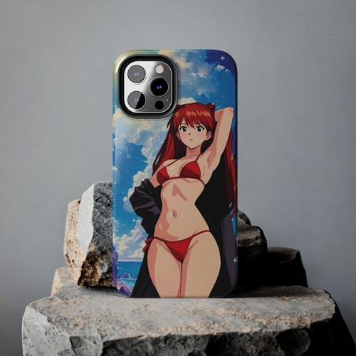 Kawaii Asuka Waifu Tough Phone Case Anime Manga Protective Cover Evangelion Geek - Picture 90 of 132