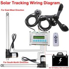 6000N Dual Axis Solar Tracker: 2PCS 8" Linear Actuators & Controller &Anemometer — photo 2