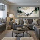 Abstract RESIN Painting Modern Canvas Wall Art Large Framed US ELOISExxx — photo 3