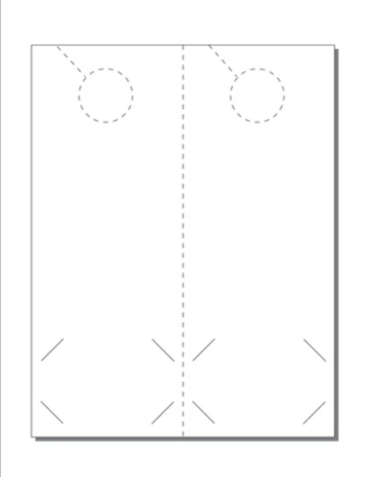 Customizable Blank Door Hangers for Business Cards - 250 Sheets 8.5x11 Vellum