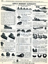 1939 Print Ad of King Front & Rear Rifle Pistol Revolver Gun Sights 