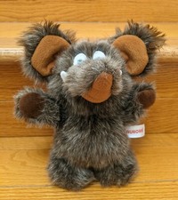 Cute Wooly Mammoth Brown Plush Stuffed Animal Toy by Aurora 9"