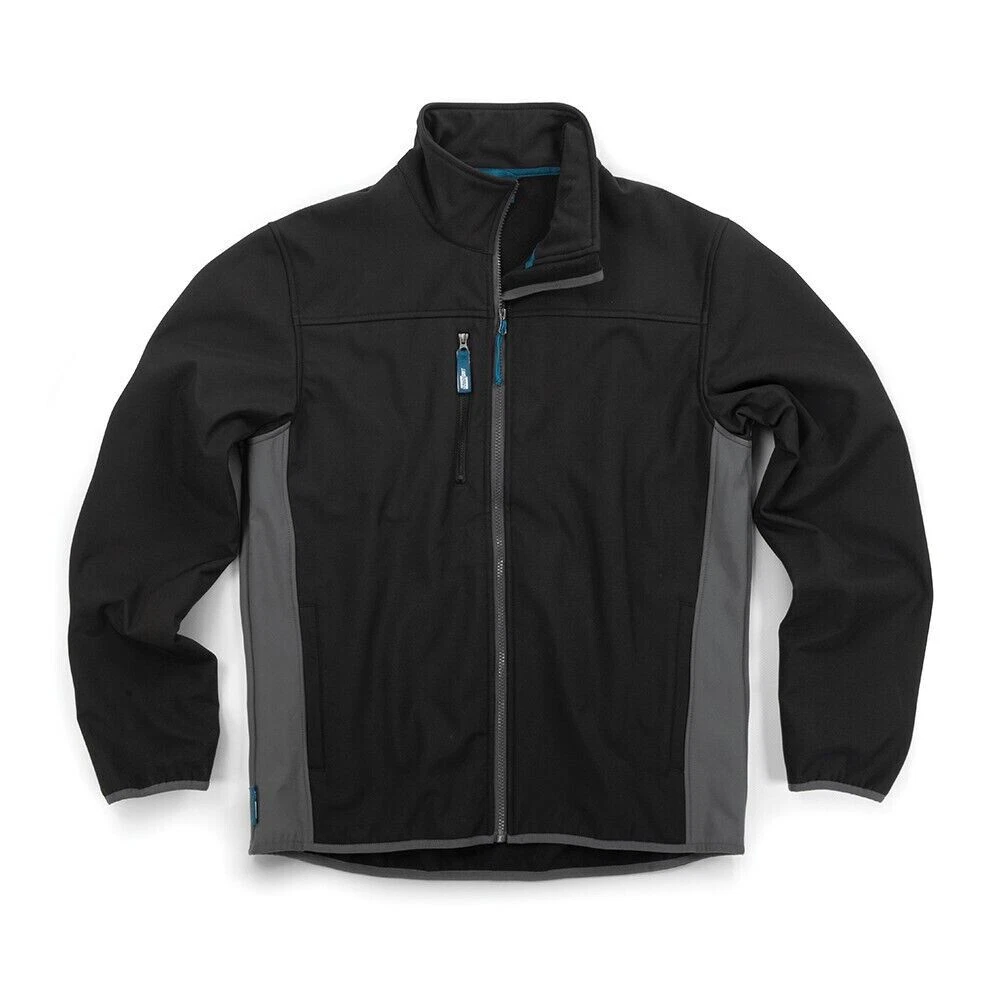 Toughgrit Two Tone Softshell Work Jacket Black/Charcoal SIZE S NEW with Tags