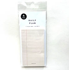 Suatelier Daily Plan Lined Sticky Note Pad Memo Planners Journals