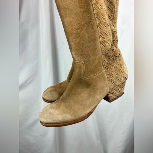Ash brown woven boots size 8 - Picture 6 of 9