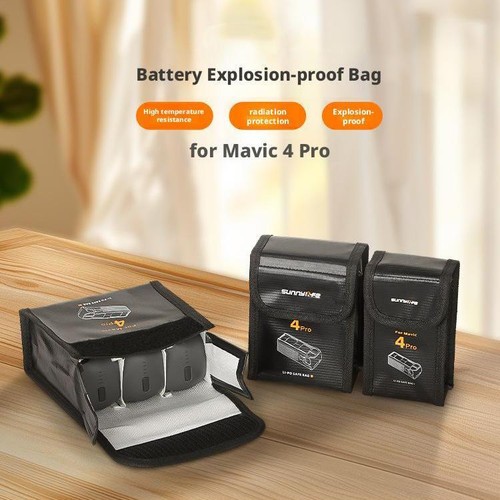 for Mavic 4 PRO Battery Explosion-proof Bag Explosion Proof Battery Bag NEW UK - Picture 7 of 16