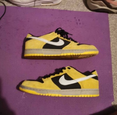 NIKE 2008 DUNK LOW VARSITY MAIZE 318019-001 Super RARE MAZE UK10 US11 Used  UK