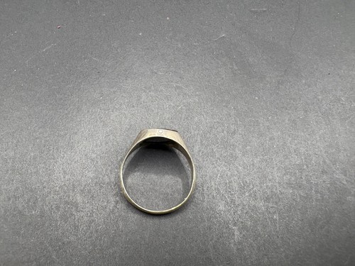 Vintage Ancient Greek Silver Ring with Engraved Bezel in form of Man Size 8.5 - Picture 7 of 8