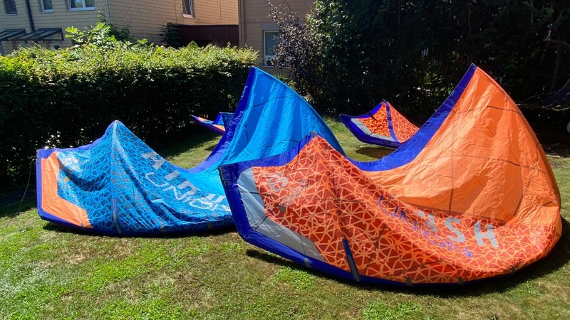 Airush Kiteset  Bar, Airush 12m2 (blau) , 9m2 (orange)  (gebraucht)