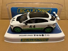 Scalextric Slot Car C4064 Jaguar I Pace Hertiage Edition #44 New in box