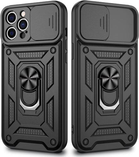 Case For iPhone 14 13 12 11 Pro Max Plus XR Shockproof Magnetic Ring Lens Cover - Picture 4 of 15