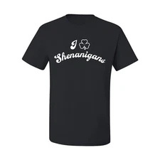 I Heart Shenanigans Shamrock St Patricks Day Men Graphic Tshirt