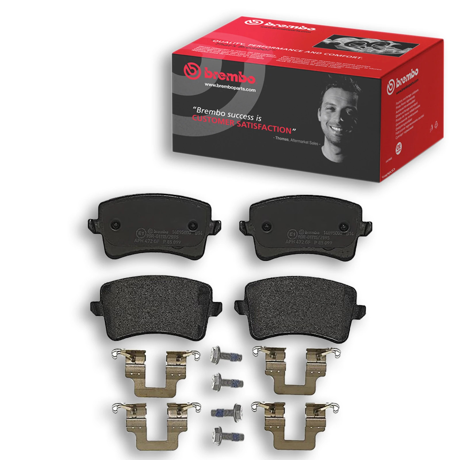 Fits AUDI Q5 Brembo Brake Pads Rear 2008- - Image 37