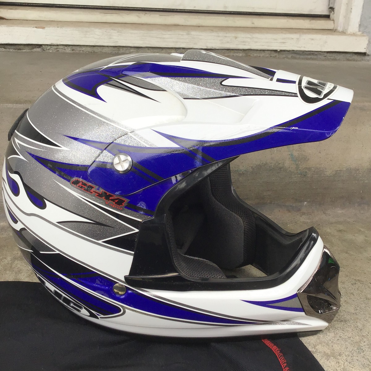 hjc cl-x4 vapor helmet Motocross Dirt Bike Helmet HJC CL-X4 Vapor Adult Small Gray Sparkles  Snell/DOT