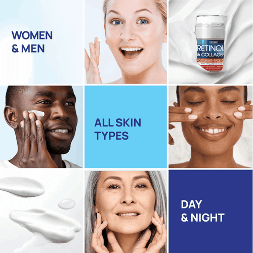 Retinol Cream for Face Collagen Retinol Moisturizer with Hyaluronic Acid 1.8 Oz - Picture 2 of 9