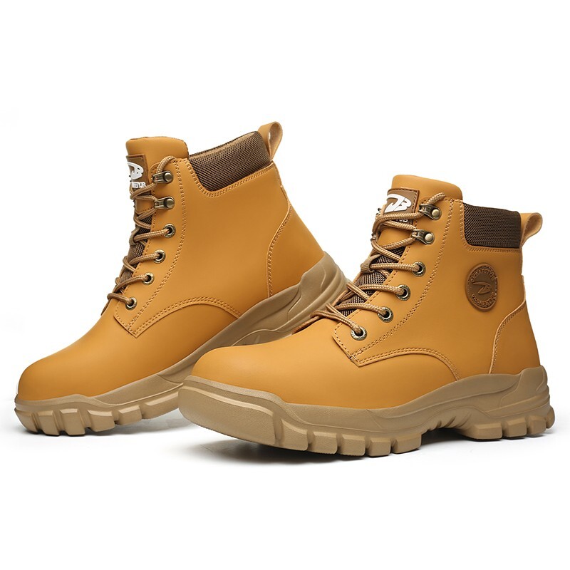 Waterproof Men's Safety Work Boots Steel Toe Shoes Anti Impact - TikTok