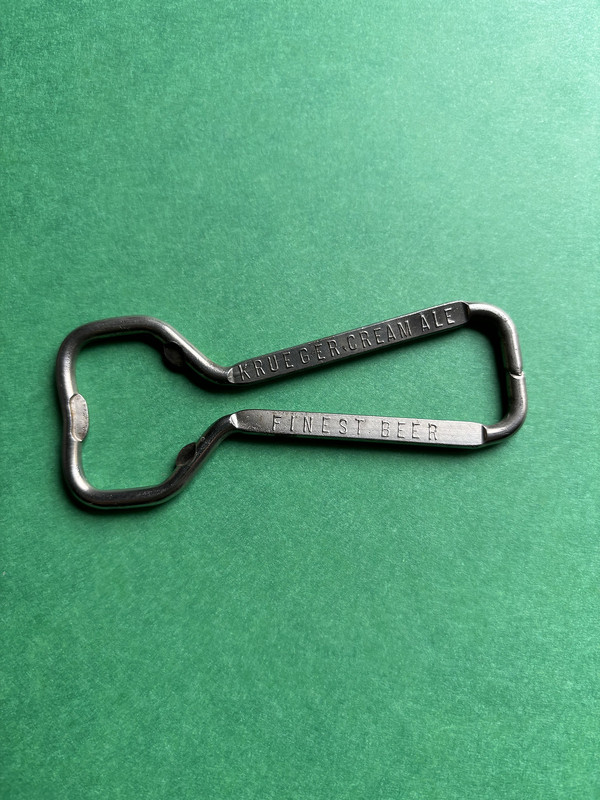 SWEET RARE VINTAGE KRUEGER CREAM ALE FINEST BEER BOTTLE OPENER NEWARK NEW JERSEY