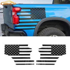 Rear Trunk Sides Decals Stickers Decoration Cover Trim For Chevy Silverado 2019+
