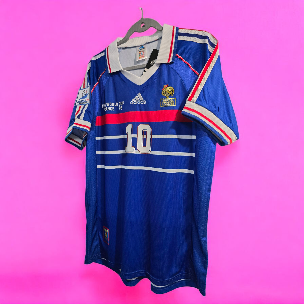 FRANCE Home World Cup 98'' - Football Soccer - ZIDANE 10 - 2XL