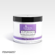 Polvere acrilica per unghie Ezflow - veramente bianca 4 oz #66057