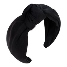 Black Headbands for Women Knotted Headbands Large Head Bands for Women's Hair...