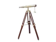 Floor Standing Brass Harbor Master Telescope 30"