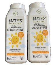 Maty's All Natural Children's Cough Syrup 6 fl oz 177 ml Lot Of 2 New Sealed