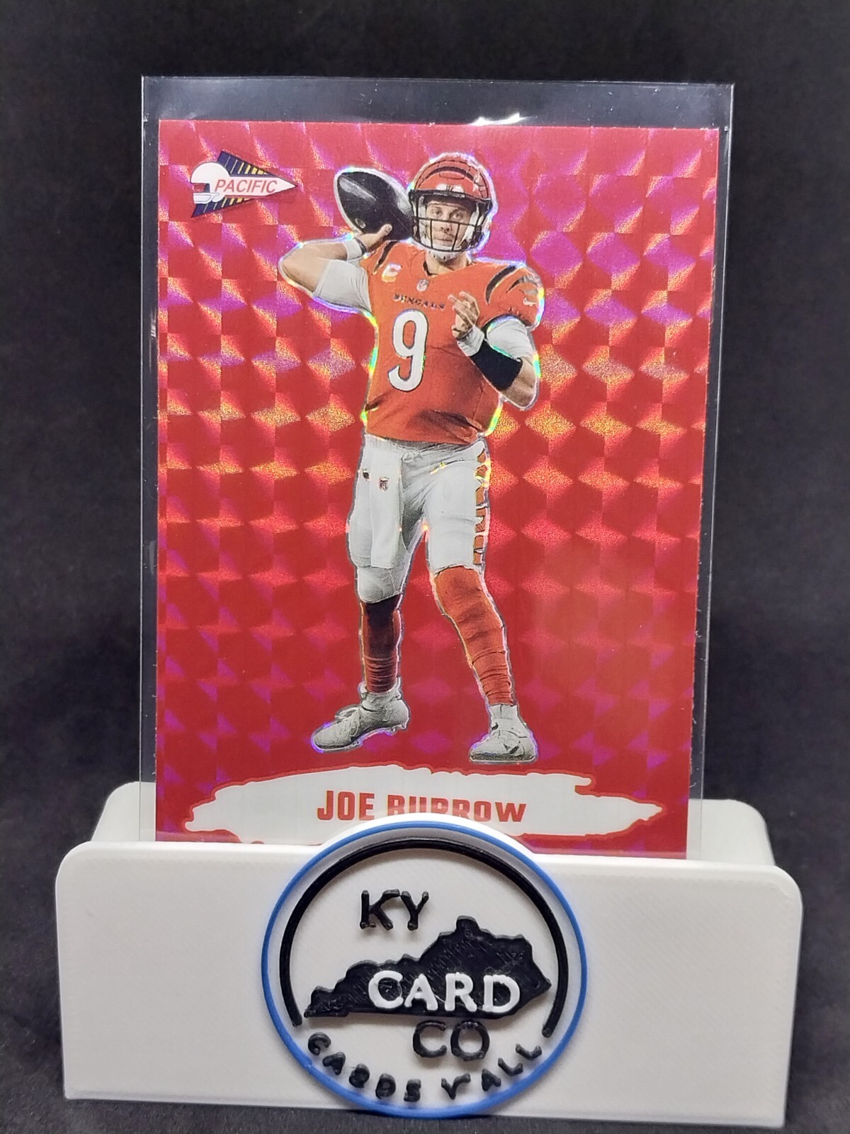JOE BURROW 2022 Zenith Football Pacific Red Prizm SSP Rare Bengals