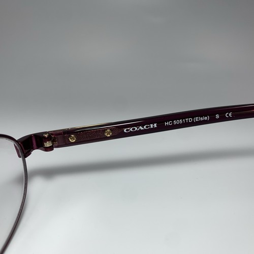 Coach HC5051TD Elsie 9070 Satin Purple Titanium 53-17-140 Frames Only - 第 11/23 張圖片