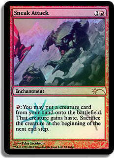 Sneak Attack (Judge PROMO) FOIL PLD Red MAGIC THE GATHERING MTG CARD ABUGames