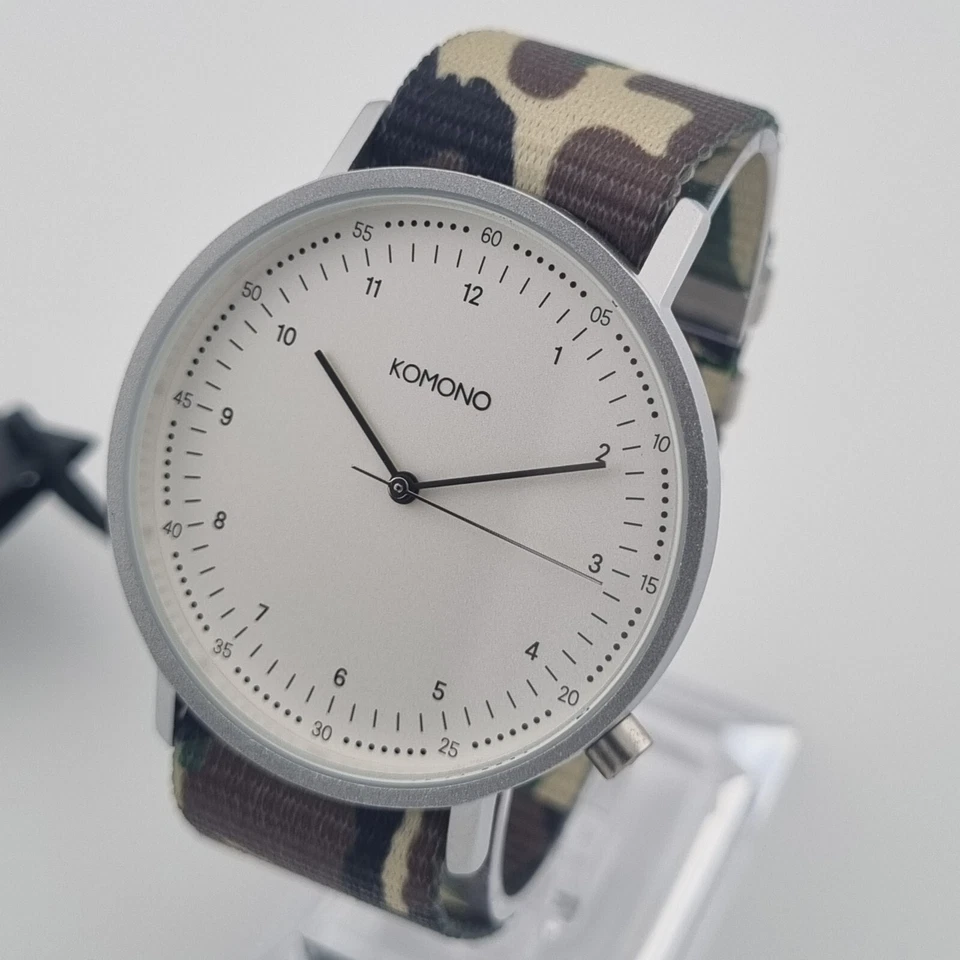 Reloj de cuarzo Komono Lewis camuflado 40 mm correa verde nuevo PVP £99 KOM-W4081 Foto 2 de 4
