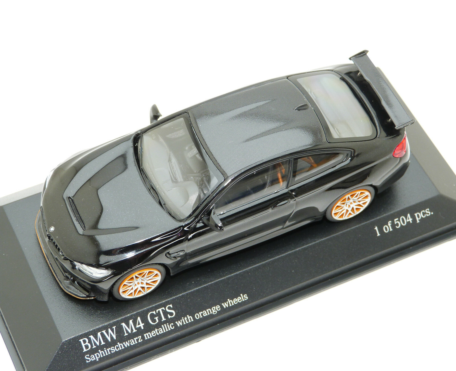 BMW M4 GTS 2016 schwarz Metallic Modellauto 1 43 / Minichamps  