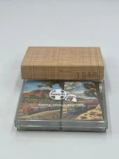 Santa Fe All The Way  Playing Cards Double Deck Railroad Sealed Decks in Case