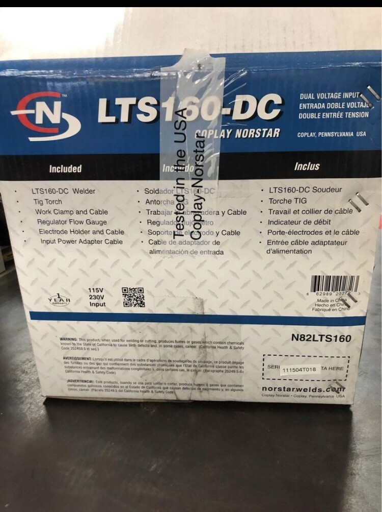 NORSTAR LTS 160S TIG/STICK WELDER eBay