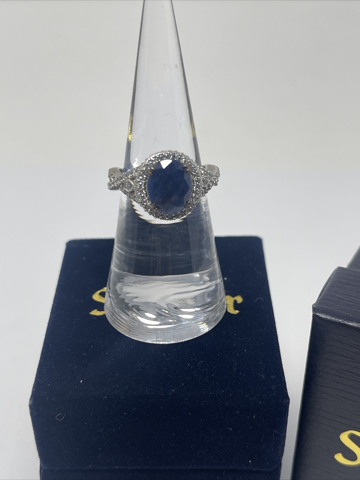 Stauer Sterling Silver Bombshell Blue Sapphire Ri… - image 2