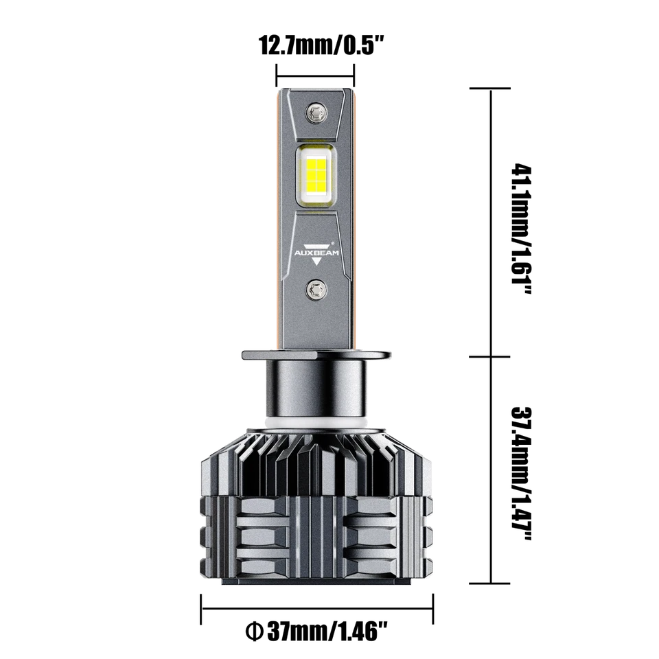 Combo de faros LED altos/bajos 6000 k para Acura RSX 2004-2002 AUXBEAM Canbus Foto 2 de 4